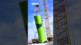 The process of installing the base of a wind turbine generator | #installation #turbine #generator