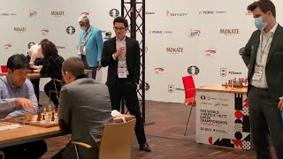 Magnus Carlsen Watches Hikaru Nakamura's Blitz Game and Starts Laughing After the Result