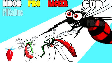 NOOB vs PRO vs HACKER vs GOD in Mosquito Run