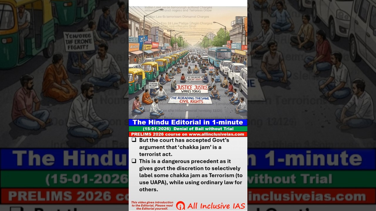 Editorial in 1 minute - The Hindu 15-01-2026 