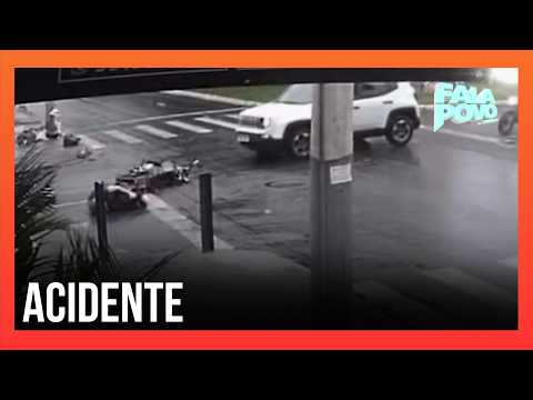 Motorcyclist injured after collision with car in Planalto neighborhood