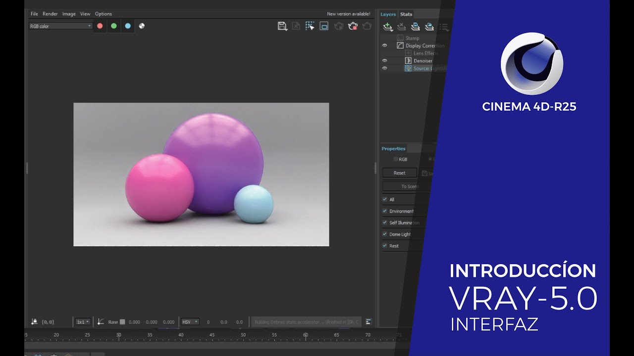 INTRODUCCIÓN VRAY 5.O INTERFAZ - CINEMA 4D TUTORIAL - YouTube
