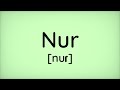 Nur (Esperanto)
