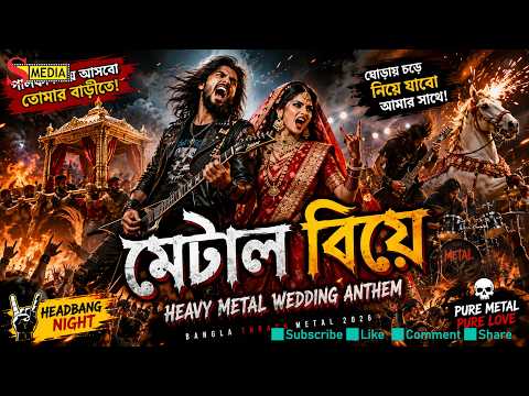 মেটাল বিয়ে 🤘🔥 | Bangla Heavy Metal Wedding Song 2026 #viraldjsong #trendingmusic