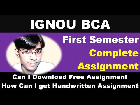 bca sem 1 assignment solution ignou