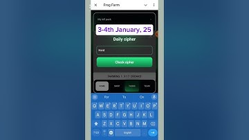 Frog Farm Daily Cipher Code | 3 January | Frog Farm Daily Cipher Code video |