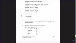praktikum 9 pemrograman komputer  array