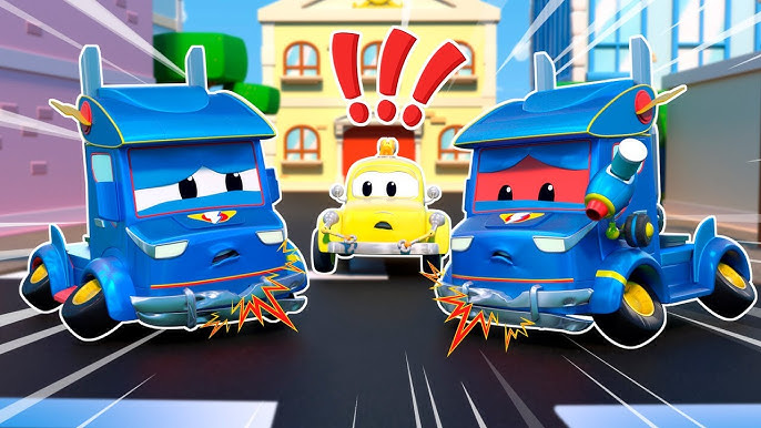 SUPER TRUCK EXCAVATOR - Carl the Super Truck becomes an Excavator to save  Car City Children Cartoon 