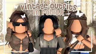 *AESTHETIC* roblox VINTAGE outfits | w codes   links| peachytea