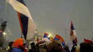 Serbs Protesting ? During Cleveland Democratic Debate