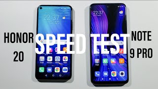 Xiaomi Note 9 Pro vs Honor 20 Comparison Speed Test