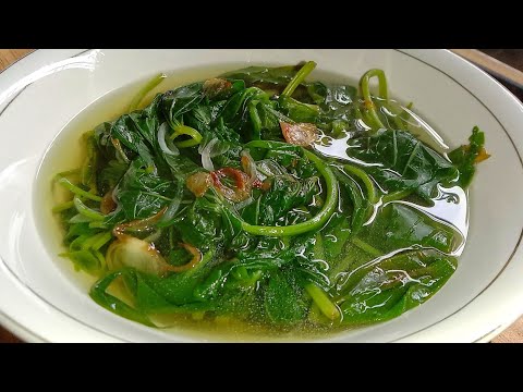 Resep Sayur Bening Daun Ubi Jalar
