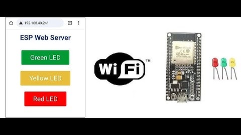 #commander  trois #leds  connectées à la #carte  #esp32  via #wifi