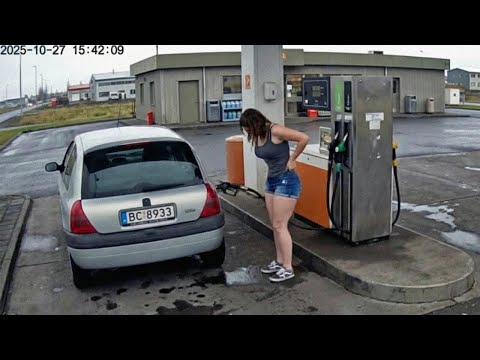 She Didn't Know A Camera Was Watching Her!