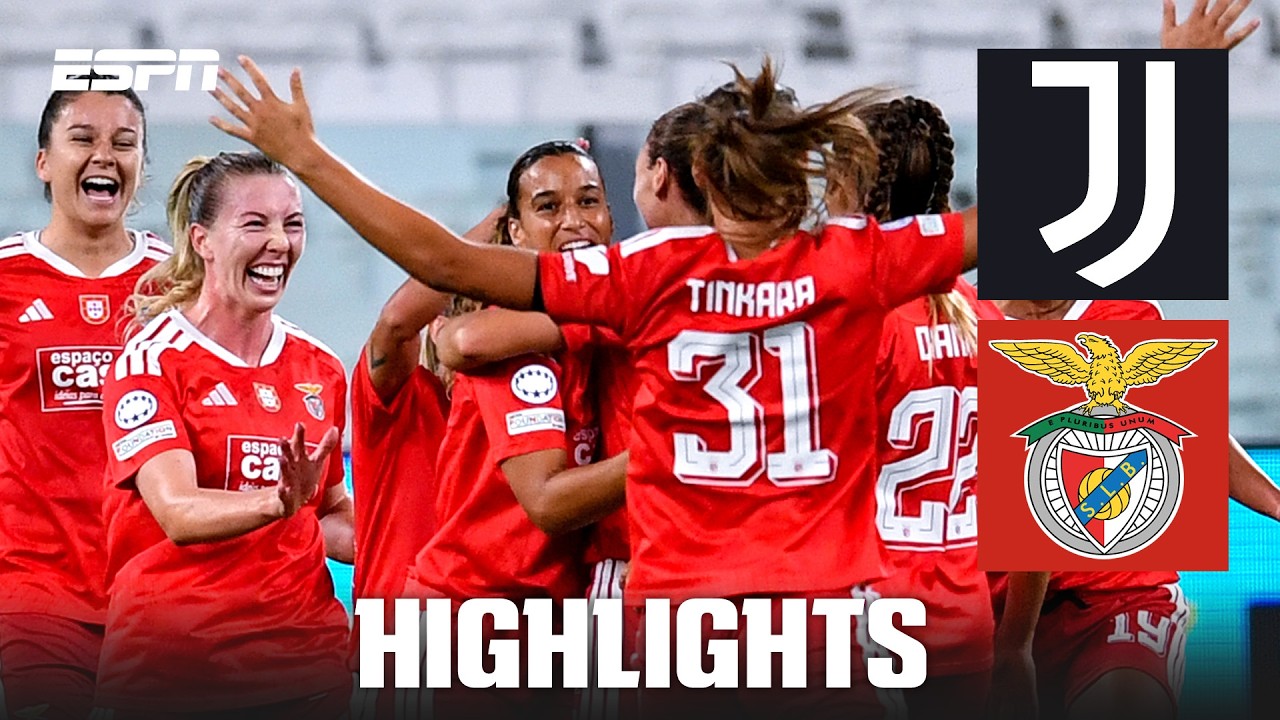Benfica win their FIRST-EVER opening night vs. Juventus | UEFA Women’s Champions League Highlights