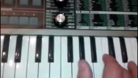 material girl .. finger bass on the micro korg