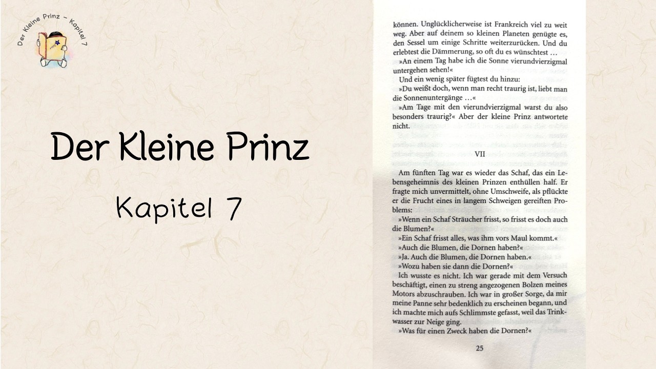 Der Kleine Prinz - Kapitel 7 (어린 왕자 - 7장) 책별의 독일어 오디오북 (German Audiobook by BuchStern)
