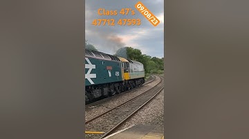 Class 47’s mega thrash mega clag scotrail lady Diana Spencer 47 712 593 #trains #class47 #railway