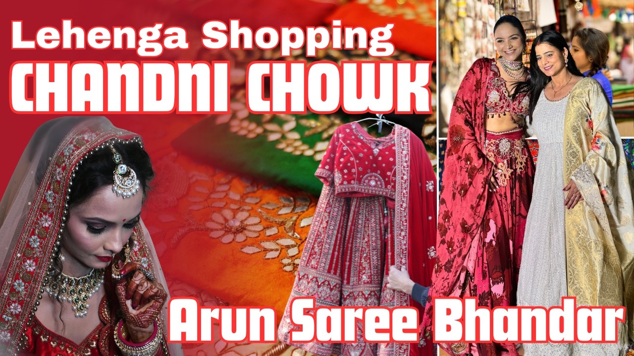 Lehenga Shopping Arun Saree Bhandar Chandni Chowk | Chandni Chowk Non Bridal Lehenga Shopping