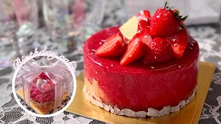 ꒰人生初友達の誕生日ケーキ作り꒱ラッピングまでしてみた激カワ