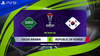 eFootball 2024 - Saudi Arabia vs. South Korea - AFC Asian Cup 2023 Round Of 16 Match | PS5™ [4K60]