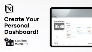 Notion Masterclass: Create a Simple & Effective Dashboard Notion Masterclass Build A Personal Dashboard From Scratch