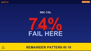 Solve Remainder Questions in 10 Seconds | GPTSir Autopsy