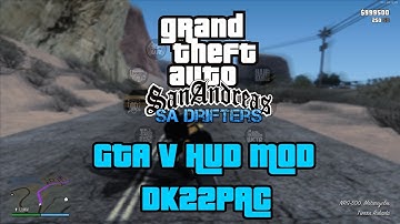 GTA San Andreas GTA V Hud MOD by DK22Pac