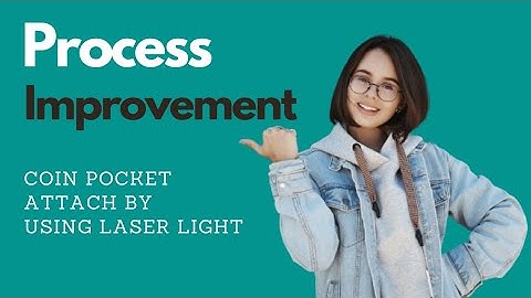 5 Pocket Jean coin pocket attached by using laser lights