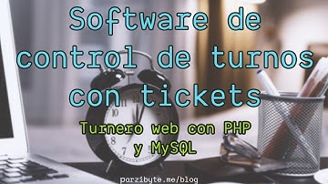 Control de turnos - Software turnero web con PHP y MySQL