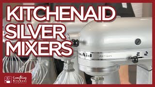 KitchenAid Silver Mixer Color Comparison Silver Metallic, Metallic Chrome & More - YouTube