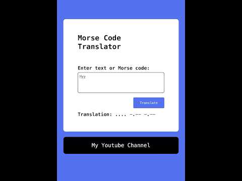 Morse code converter