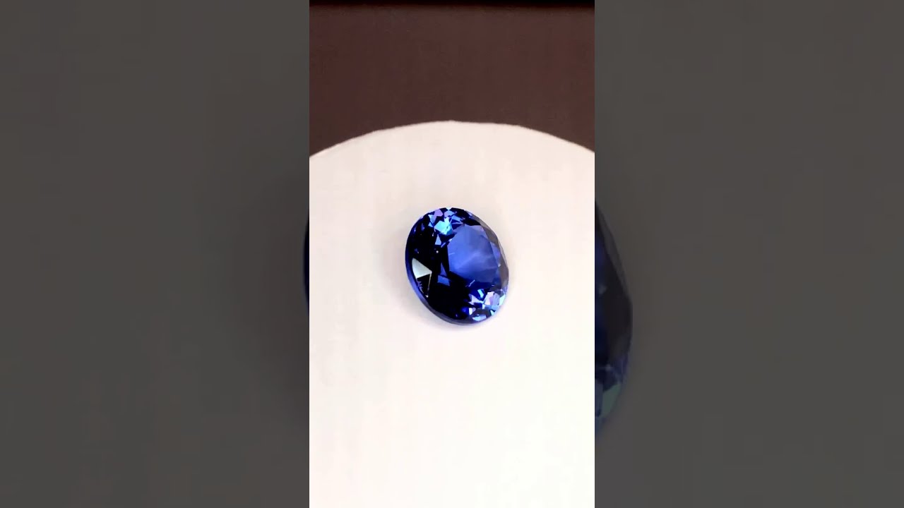 蒼さま専用　宝石ルース 『全面で輝く美しい天然タンザナイト！』大きな2.122 大粒3.45ct☆虹入り☆天然タンザナイト タンザニア産 ゾイサイト