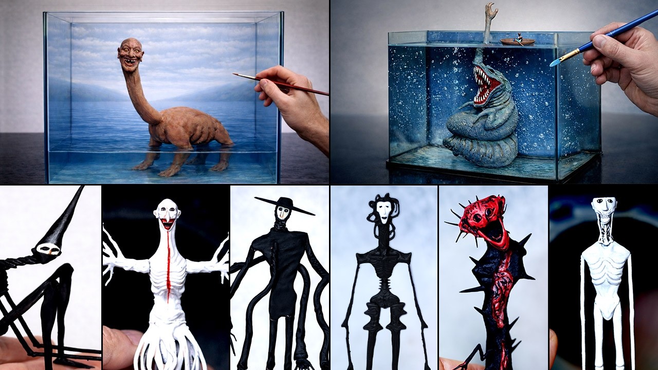 Making Sea Hand Monster & Human Head Sea Monster & Dr. Nowhere ...