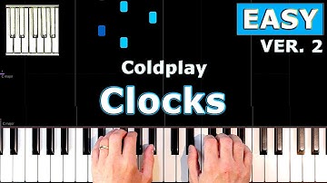 Coldplay - Clocks - EASY Piano Tutorial