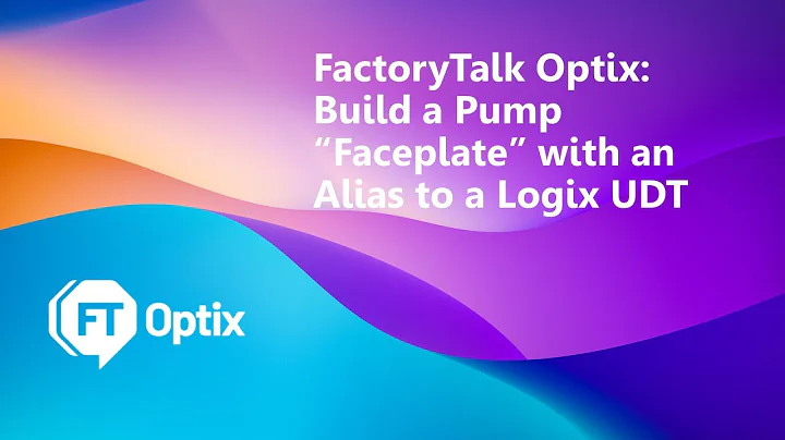 FactoryTalk Optix Tutorial - Build a Pump Faceplate with an Alias to a Logix UDT