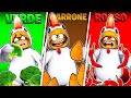 MANGIA SOLO UN COLORE DI CIBO SU ROBLOX!!