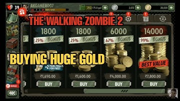 THE WALKING ZOMBIE 2 BUYING GOLD AND GUNS||THE WALKING ZOMBIE 2 GAMEPLAY|| A.K GAMER