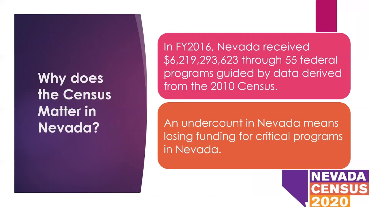 Nevada Census 2020 Educator Presentation Region 5B YouTube