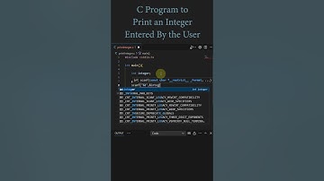 C Program to Print an Integer Entered By the User #coding