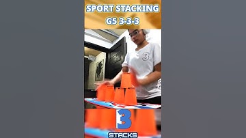 Fast Cup Stacking: G5 3-3-3 in 1.745 Seconds! #sportstacking #fast #shorts