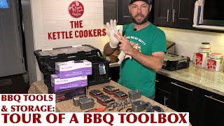 BBQ GRILL TOOLS & STORAGE - Tour of a BBQ Toolbox