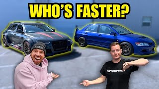 Information I Raced Mat Armstrong's 650hp Audi RS6 With My Rebuilt Mitsubishi Evo News