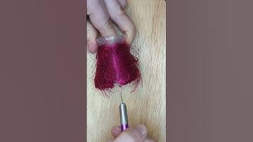 Red thread cutting #oddlysatisfying #asmrcommunity #satisfyingvideo #threadcutting #asmrsounds #asmr