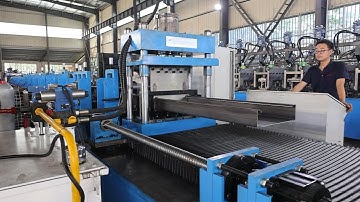 5.0mm steel C450 Purlin Roll Forming Machine with Stacker