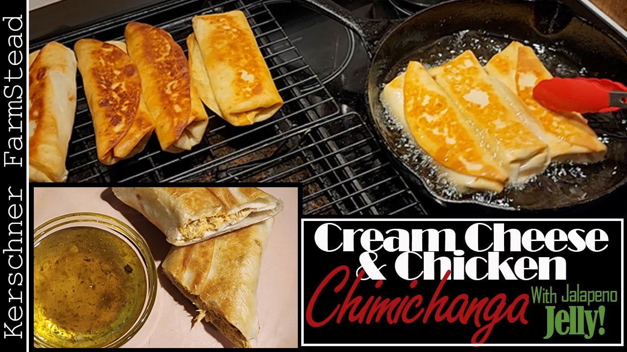 Cream Cheese Chicken Chimichangas Recipe -  Making