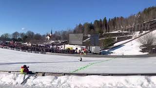 Stefan Kraft 249 meters Vikersund - Close-up landing in Vikersund Raw Air 2023