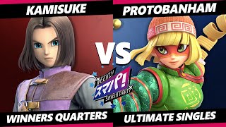 Sumapa 89 - Kamisuke (Hero) Vs. ProtoBanham (Min Min) Smash Ultimate - SSBU