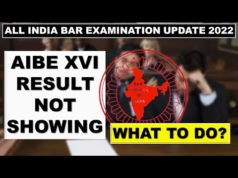 AIBE RESULT NOT SHOWING OR ERROR | WHAT TO DO - Smart & Legal Guidance