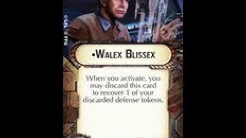 How-to use Officer "Walex Blissex" - Star Wars Armada Explained (SWAE)